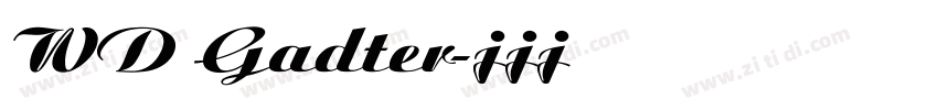 WD Gadter字体转换
